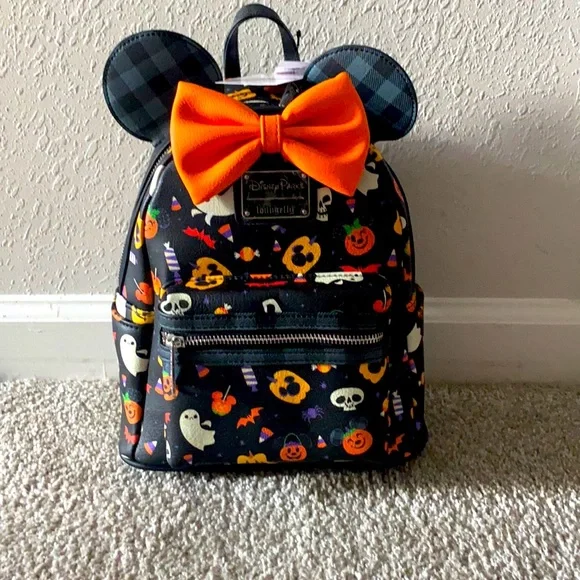 NEW 2021 Disney Parks Mickey  Halloween  Loungefly Backpack IN HAND Exact NEW 2021 Disney Parks Mickey Halloween Loungefly Backpack IN  main image 2